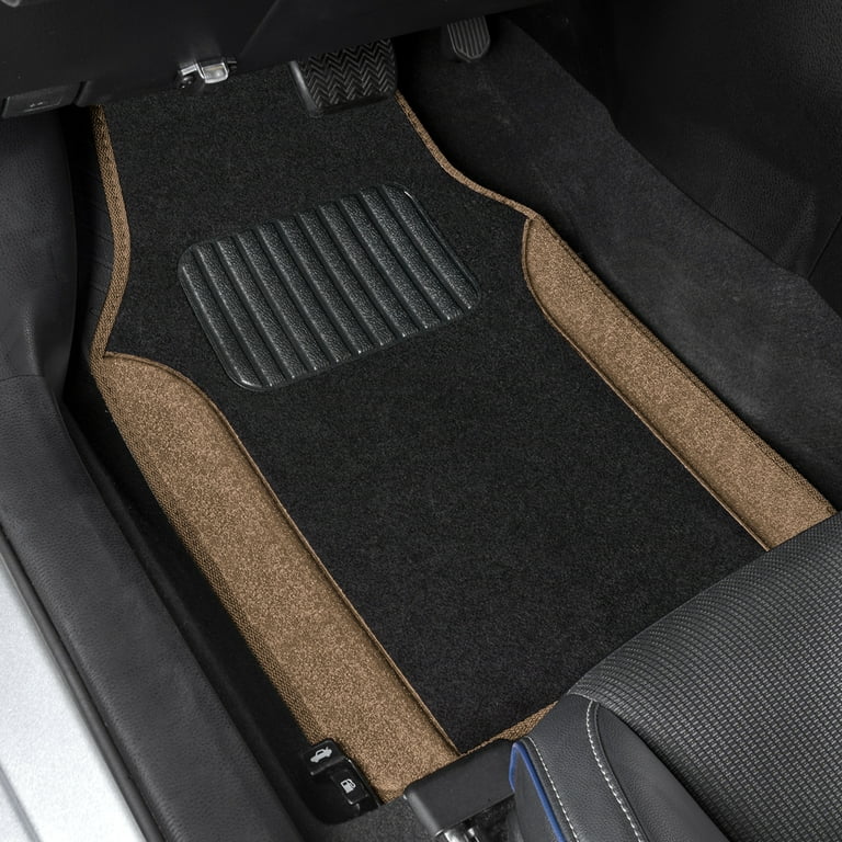  Car Floor Mats Auto Auto Interior Accessories Leather Carpets  Rugs Foot Pads (Color : Black Blue) : Automotive