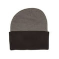 thumbnail image 1 of Two Tone Cuff Beanie - Grey/Black, 1 of 4