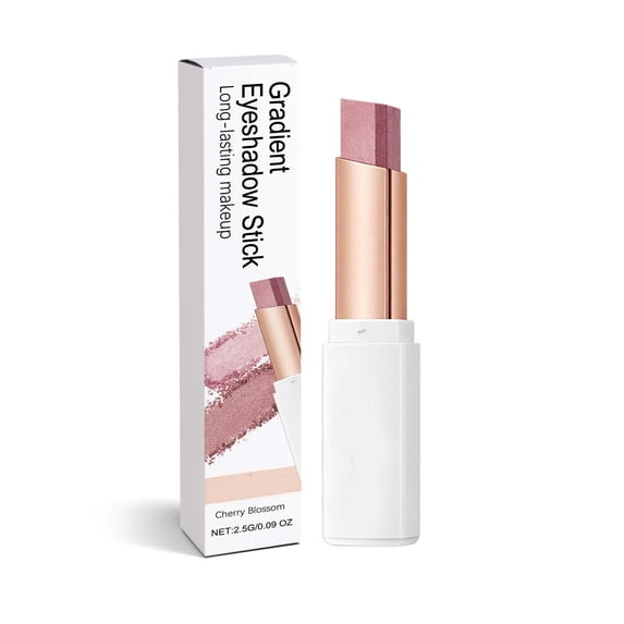Two-Tone Eyeshadow Stick with Glitter - Long-Lasting Cream Eyeshadow Pen for Gradient Eye Makeup - Dual-Ended Pearl Shadow Pencil for Natural Dizziness and 3D Eye Effect