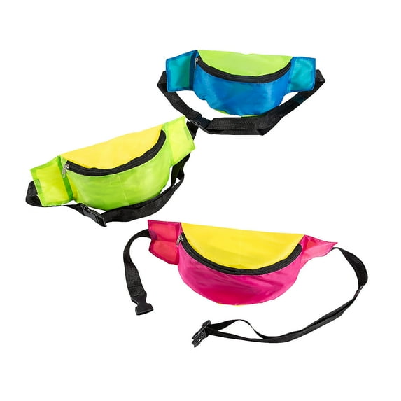 Two-Tone Fanny Packs, Apparel Accessories, Birthday, 12 Pieces