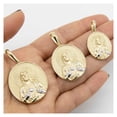 thumbnail image 1 of Jesus Halo Medallion Unisex Adult Pendant 10K Yellow White Gold, All Sizes – Goldum NYC, 1 of 1