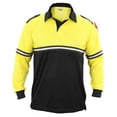 thumbnail image 1 of Two Tone Long Sleeve Bike Patrol Shirt with Zipper Pocket - Yellow and Black - 5XL, 1 of 8