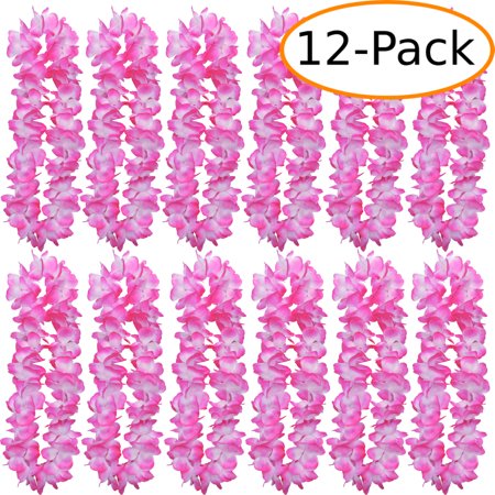 Two-Tone Lush 48" Hawaiian Leis (12-Pack)