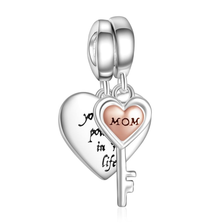 Two Tone Pandora Key To My Heart Dangle Charm Pandora Splittable