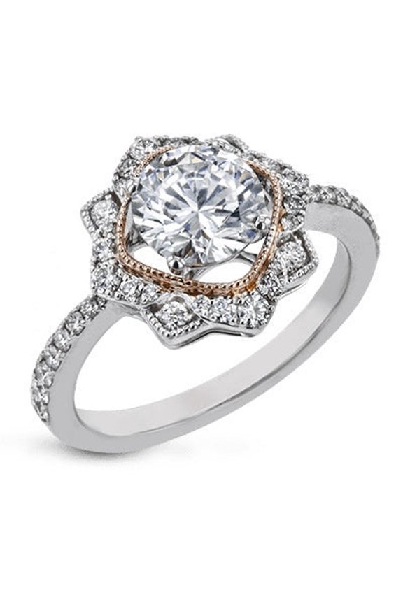 Two Tone Plating Ring In 18K Rose Gold Copper In 18K Rose Gold Copper In 18K Rose Gold Copper
