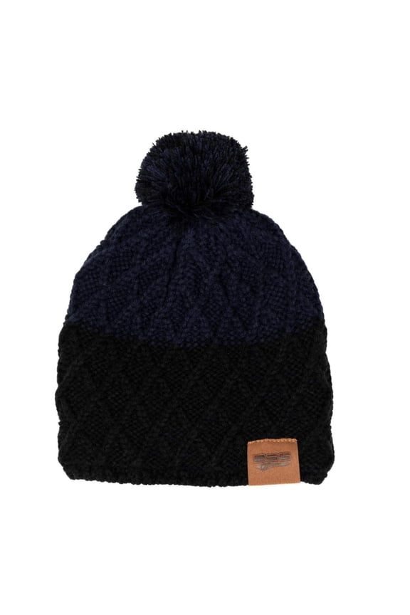 DSG Women's Two-Tone Pom Beanie Deep Blue One Size Fits Most