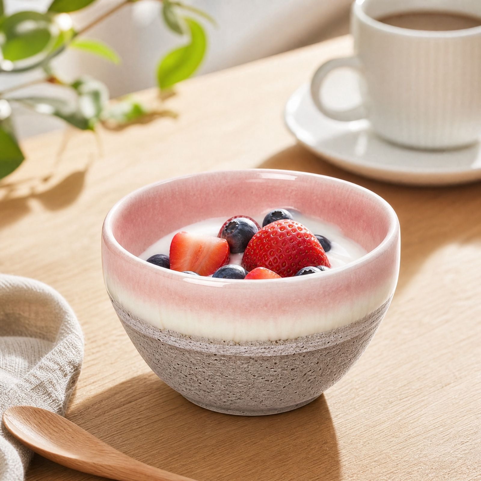 Two Tone Reactive Glaze Ceramic Bowl,Small Compact Cavity Vintage Kiln ...