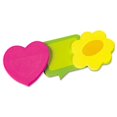 thumbnail image 1 of Two-Tone Self-Stick Notepads, 3 Die-Cut Shapes, 3 50-Sheet Pads/Pack, 1 of 4