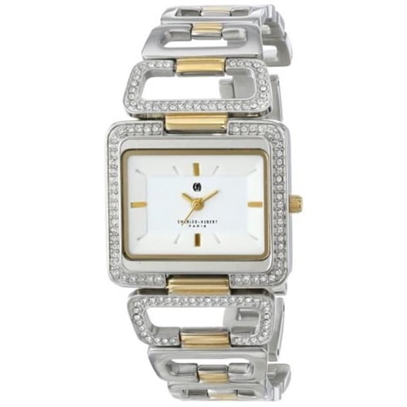 Two-Tone Stainless Steel White Dial Quartz Watch