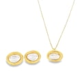 thumbnail image 1 of Two Tone Geometric Center Stone Jewelry Set (G226A), 1 of 3