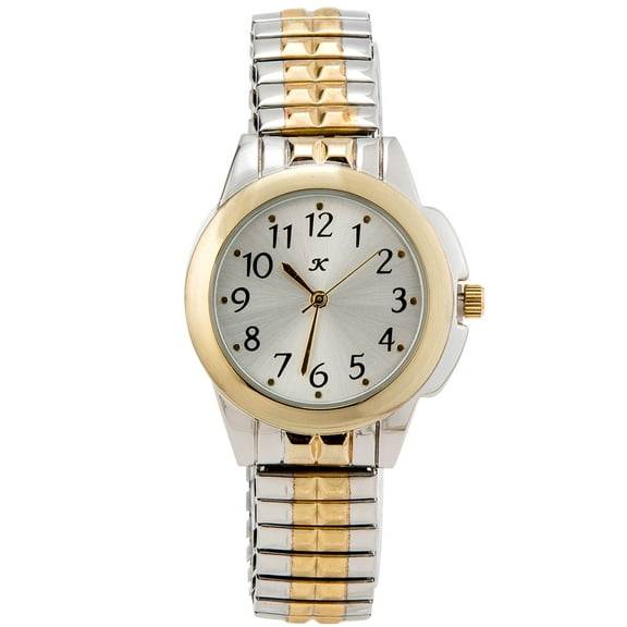 Two Tone with Stretch Band Watch