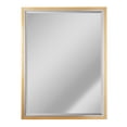 thumbnail image 1 of Two-Toned Brushed Brass and Chrome Metal Framed Beveled Edge Wall Vanity Mirror, 1 of 8