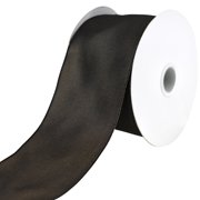 Two-Toned Grosgrain Wired Ribbon, 2-1/2-inch, 25-yard, Brown