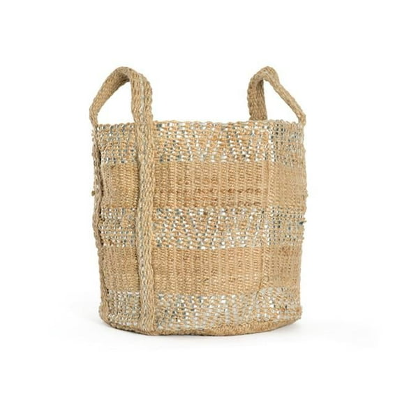 Two-Toned Jute Basket - 16 x 26 in.