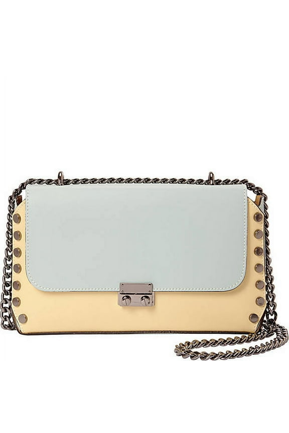 Two-Toned Studded Shoulder Bag by SHARO