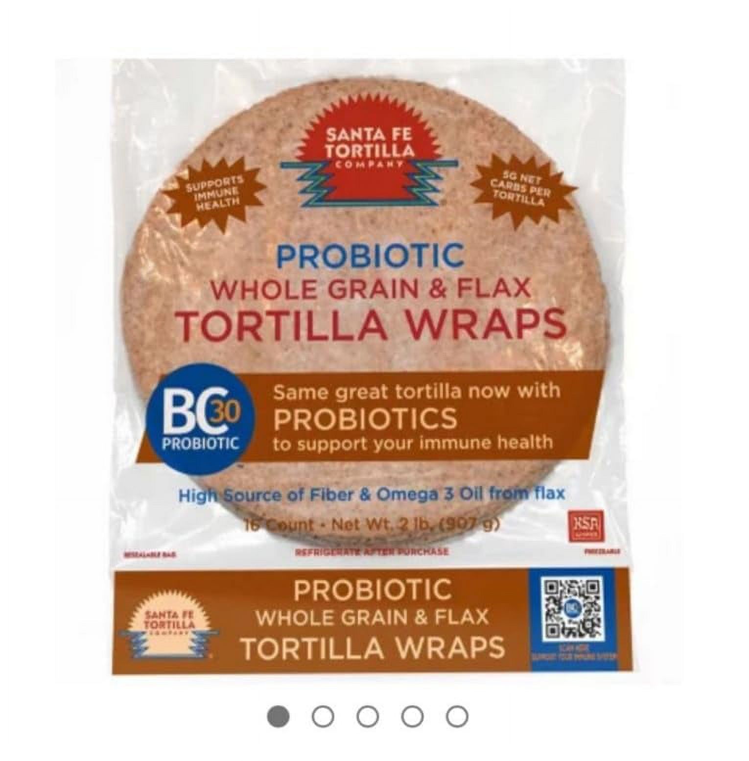 Two Traders Santa Fe Tortilla Probiotic Wholegrain And Flax