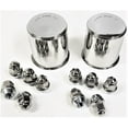 thumbnail image 1 of Two Trailer Wheel Lug and Cap Sets Stainless Hub Cover With 10 Stainless Lug Nuts For 3.19, 1 of 5