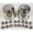 thumbnail image 1 of Two Trailer Wheel Lug and Cap Sets Stainless Hub Cover With 16 Stainless Lug Nuts For 4.90, 1 of 5