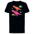 thumbnail image 1 of Two Tyrannosaurus Abstract Art Tee Men's -Image by Shutterstock, 1 of 2