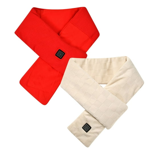 Two USB Heated Scarves With Adjustable Warmth And Smart Design For Winter Activities