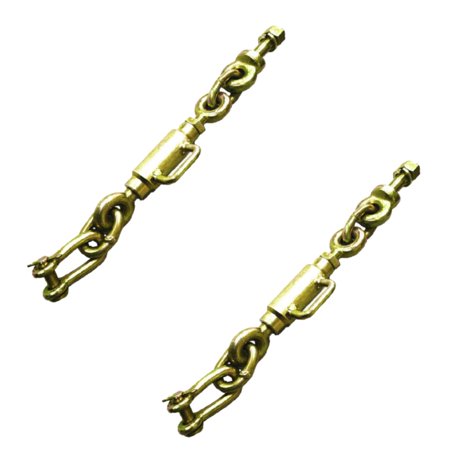 Two Universal 3 Point Hitch Chain Stabilizers Turnbuckle Sway Check 11.7-13.5