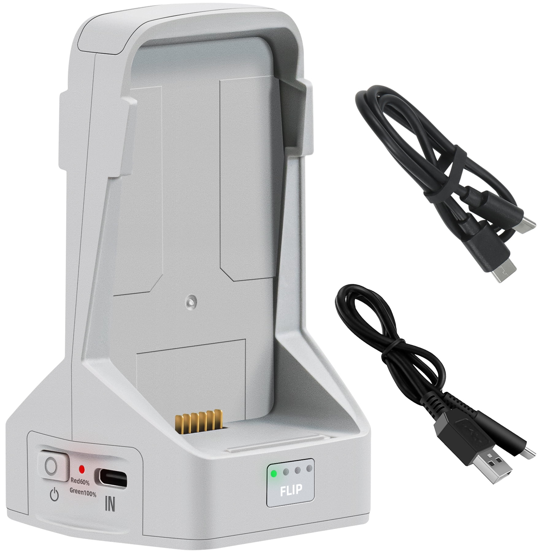 DJI NEO Charger Battery Manager – USB-C Drone Battery Charger & Maintainer, Portable Power Bank Function