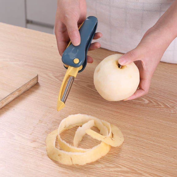 Two-Way Folding Fruit and Vegetable Peeler Clearance Kaireo Fruit Peeler Paring Knife Two-In-One Fruit and Vegetable Planer Grater Scraper, 1 Paring Knife
