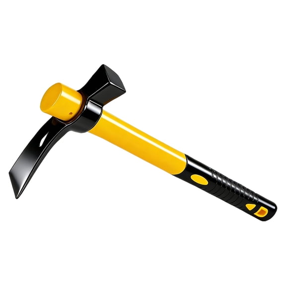 Two-Way Garden Hoe, 15.7 x 7.9 x 2.4 in Heavy Duty Hand Tool, High Carbon Steel Head with Fiberglass Handle, Sturdy for Gardening, Weeding, Digging, Cultivating Soil