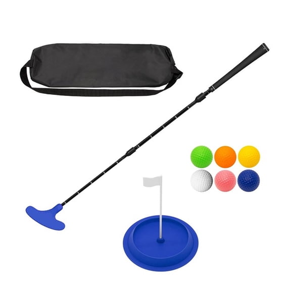 Two Way Golfs Putters with Golfs Ball and Putting Disc Adjustable Length Kids Putters for Right / Left Handed Golfers