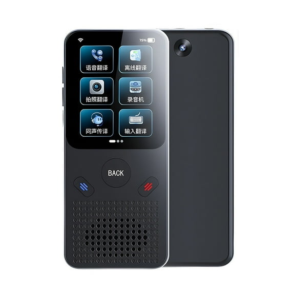 Two-Way Instant Translator 138 Languages 2.4 Inch Touch Screen Pocket Dictionary Portable Traductor for Business Travel Learning