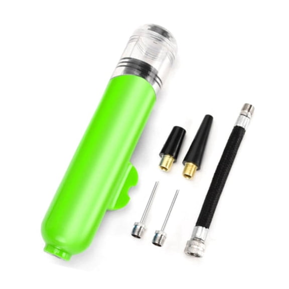 Two-Way Mini Pump Football Basketball Volleyball Toy Swimming Ring Life Jacket Inflatable Portable Pump Green