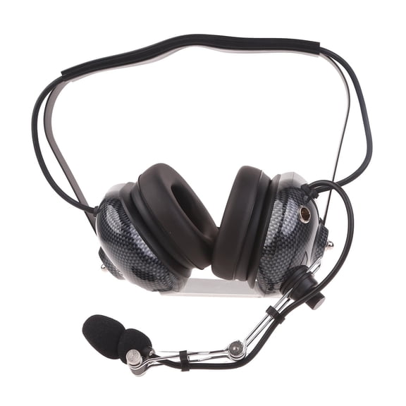 Two Way Radio Head Headset Earpiece with Dynamic Noise Reduction 2-Pin to 5-Pin Coil Cord Volume Control Knob