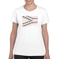 thumbnail image 1 of Two Way Railroad T-shirt Women's -Taher Saoud Designs, 1 of 4