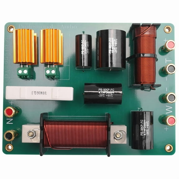 Two-Way Speaker Crossover Professional Stage Performance 1500W Frequency Divider for Single 15 Inch 18