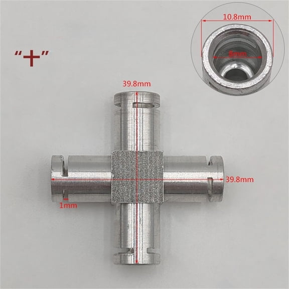 Two Way and Three Way aluminum Connector for Coffee Machines Designed to Provide Reliable Connection and Assist in Brewing Process Optimization (aluminum X)