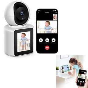 Two-Way Video/Audio Indoor Camera, Child/Elder/Dog/Pet Camera with Phone App, 2.8In Screen, 1080P Home Security Camera with Night Vision, One-Button Call