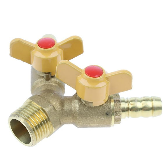 Two Ways Gas Pipeline Splitter Control Conneor Adaptor Male Thread