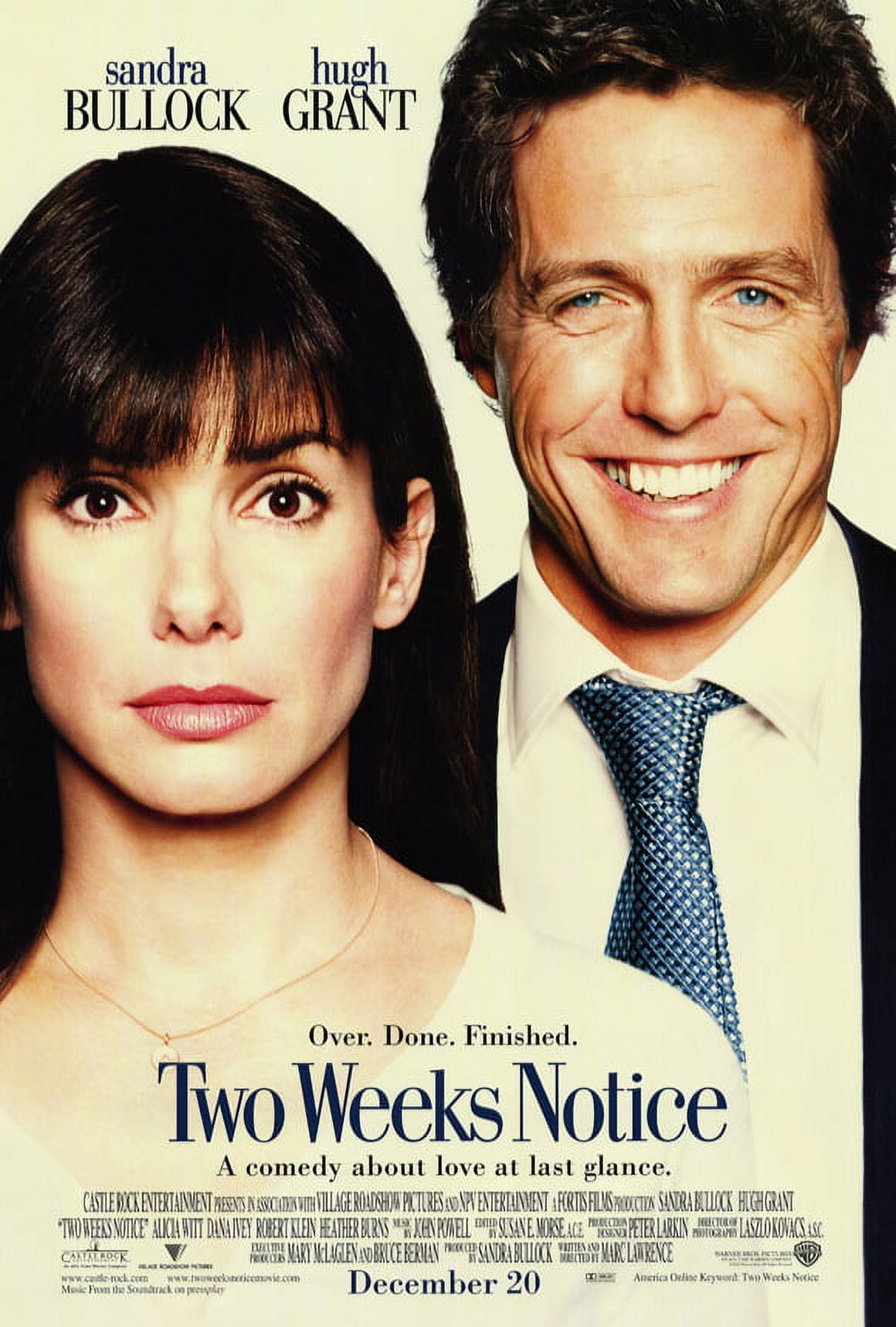 Two weeks notice movie poster style b 27 x 40 2002 walmart