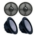 thumbnail image 1 of Two Wet Sounds Revo 10" Subwoofers & Grills - Black Subwoofers & Black Closed Face XW Grills - 2 Ohm, 1 of 4