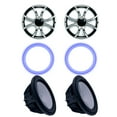 thumbnail image 1 of Two Wet Sounds Revo 10" Subwoofers, Grills, & RGB LED Rings - Black Subwoofers & Black Grills With Steel Inserts - 2 Ohm, 1 of 6