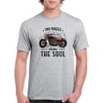 thumbnail image 1 of Two Wheels Move The Soul T-Shirt Men -Smartprints Designs, Male XX-Large, 1 of 4