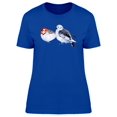 thumbnail image 1 of Two White Birds Painting T-Shirt Women -Image by Shutterstock, Female x-Large, 1 of 2