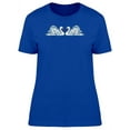 thumbnail image 1 of Two White Swans Hand Painted T-Shirt Women -Image by Shutterstock, Female Medium, 1 of 2