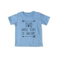 thumbnail image 1 of Two Whole Years of Awesome - wallsparks cute & funny Brand cool boho Second 2nd Birthday Shirt Age 2 Two year old - Soft Toddler Shirt, 1 of 3