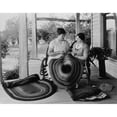 thumbnail image 1 of Two Women Making Rag Rugs On Porch History (24 x 18), 1 of 2