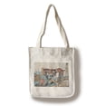 thumbnail image 1 of Two Women Rolling up Carpets Japanese Wood-Cut Print (100% Cotton Tote Bag - Reusable), 1 of 1