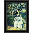 thumbnail image 1 of Two Women in a Garden 20x24 Black Ornate Wood Framed Canvas Art by Malevich, Kazimir, 1 of 2