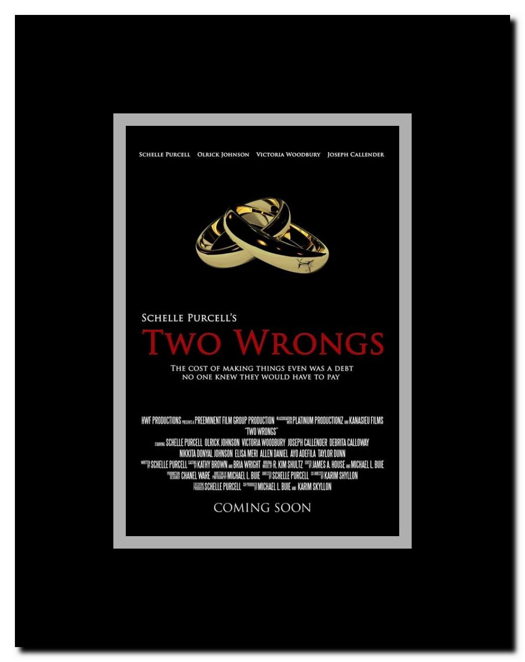 Two Wrongs Framed Movie Poster