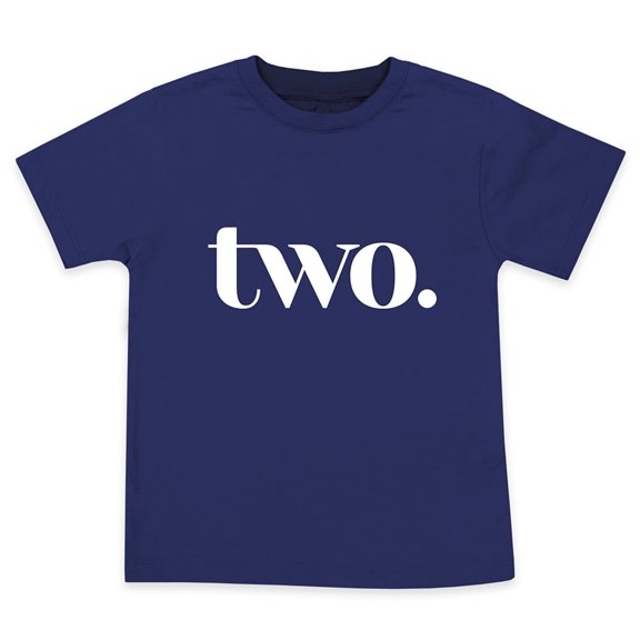 Two Year Old Birthday Tshirts for Second Bday Party for 2 Year Old Toddler Boys in Blue