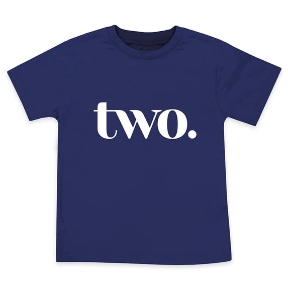 Two Year Old Birthday Tshirts for Second Bday Party for 2 Year Old Toddler Boys in Blue